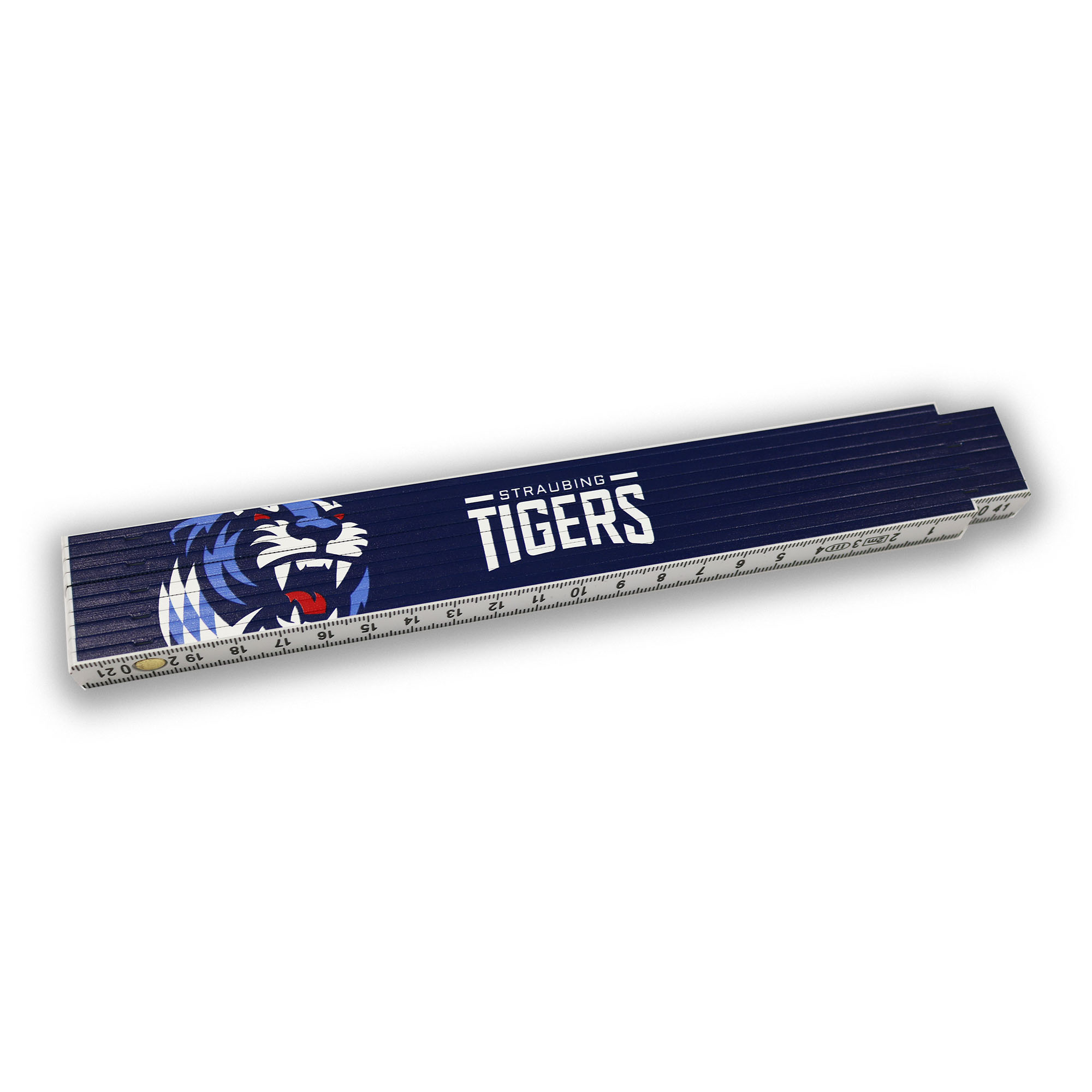 Meterstab blau mit Tigers Logo 