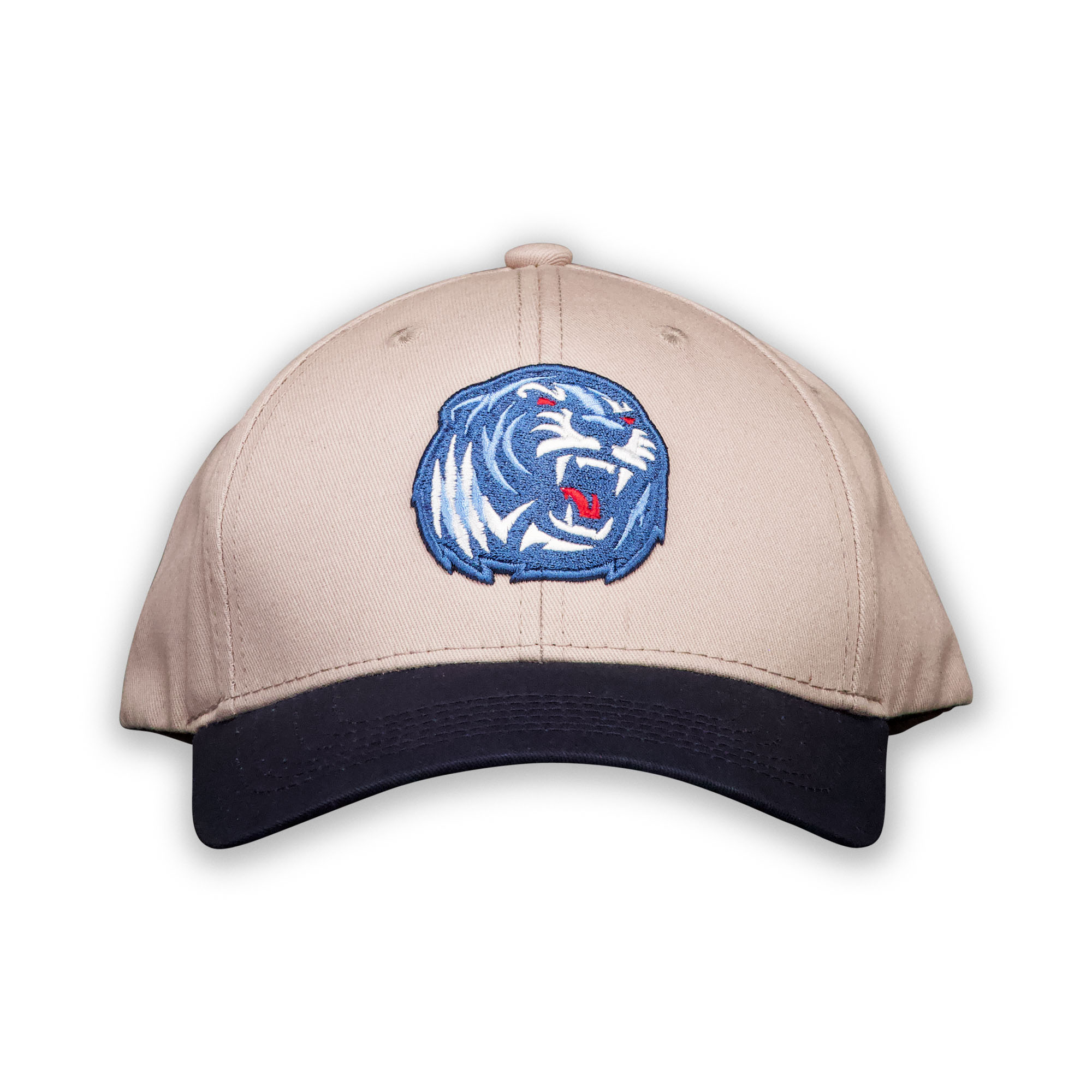 Baseball Cap Tigers weiß schwarz mit Logo in blau 